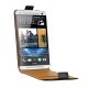 Housse noire luxe cuir pour HTC One