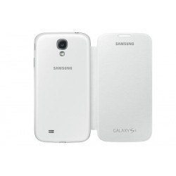 Etui coque origine blanc folio slim à rabat latéral pour Samsung Galaxy S4