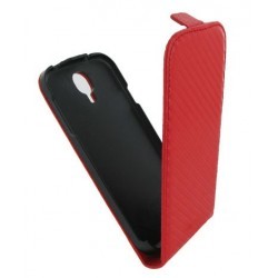 Housse style carbone rouge pour le Samsung Galaxy S4