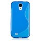Coque silicone TPU bleue pour Samsung Galaxy S4