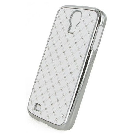 Coque strass diamant blanche Samsung Galaxy S4