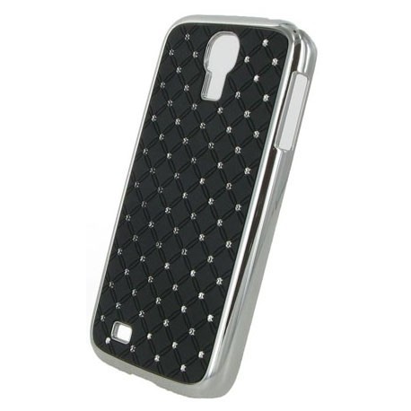 Coque noire avec diamants strass pour Samsung Galaxy S4