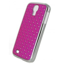 Coque rose fuchsia avec strass diamants pour Samsung Galaxy S4