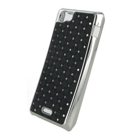 Coque noire strass incrustée diamants pour Sony Xperia Z