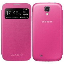 Etui Folio rose Origine avec fenêtre S-View Cover pour Samsung Galaxy S4