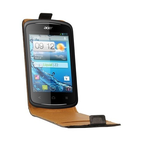 Etui coque à rabat noir pour Acer Liquid Z2