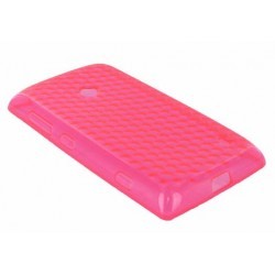 Coque silicone rose pour Nokia Lumia 520