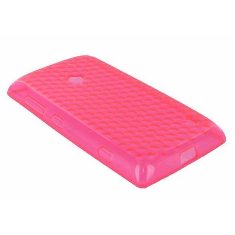 Coque silicone rose pour Nokia Lumia 520