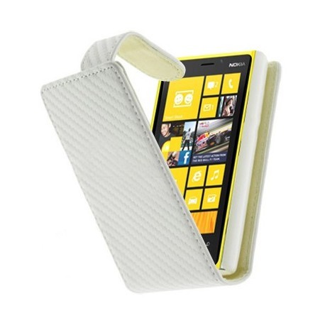 Housse carbone blanche pour Nokia Lumia 520