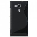 Coque noire silicone pour Sony Xperia SP