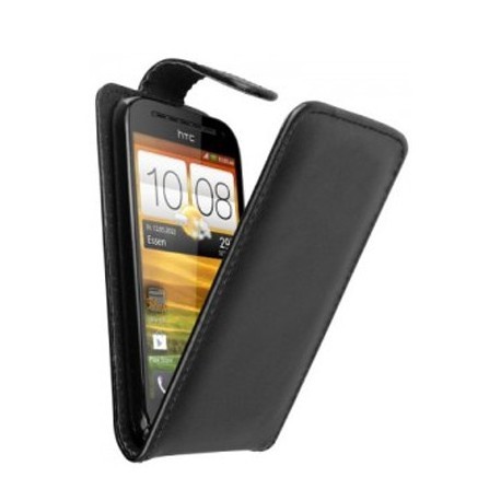 Housse noire simili cuir HTC One SV