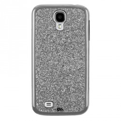 Coque case mate paillettes argent pour Samsung Galaxy S4