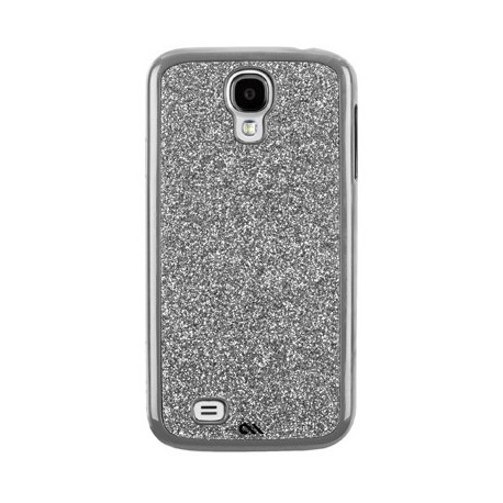 Coque case mate paillettes argent pour Samsung Galaxy S4