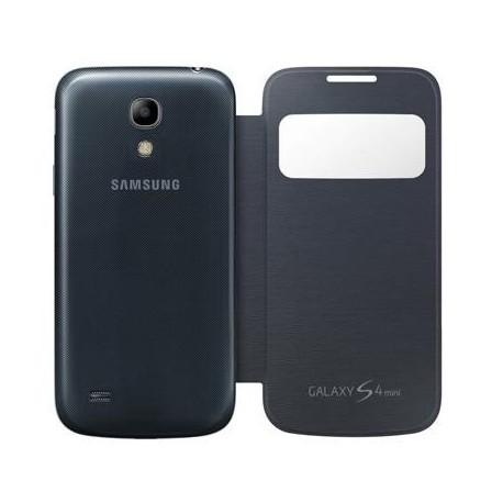 Etui S-View Cover noir d'origine Samsung Galaxy S4 Mini
