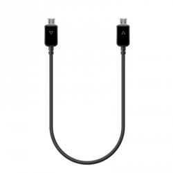 Cable de Charge Partagée Noir Long. 30 cm Origine Samsung Galaxy S5