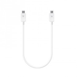 Cable de Charge Partagée Blanc Long. 30 cm Origine Samsung Galaxy S5