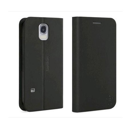 Etui Folio Noir avec Stand et Porte Cartes Belkin Samsung Galaxy S5