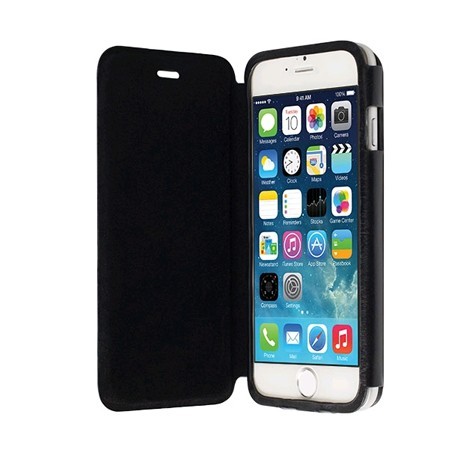 Etui Folio Aspect Cuir Noir Krussel pour IPhone 6 (4.7")