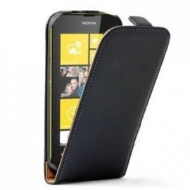 Etui Portefeuille Rabat Simili Noir pour Nokia Lumia 630