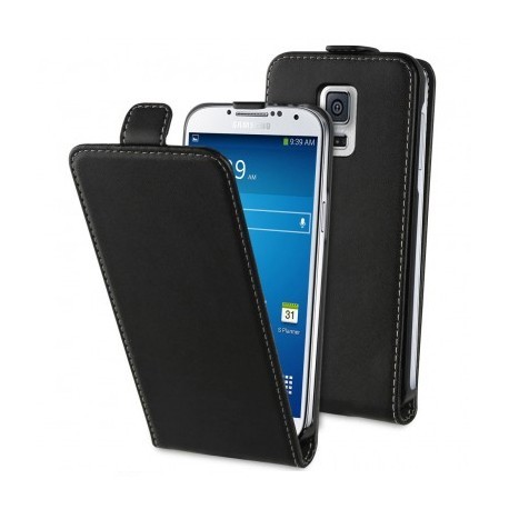 Etui Portefeuille Rabat Simili Noir pour Samsung "S5 Mini"