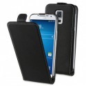Etui Portefeuille Rabat Simili Noir pour Samsung S5 Mini