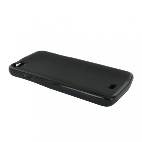 Coque minigel Double Mat en noir pour Wiko Lenny