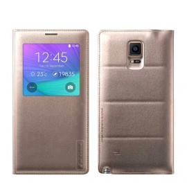 Etui Folio Back Cover G-Case Gold pour Galaxy Note 4 