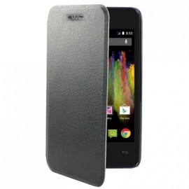 Etui Folio Ultra Fin Simili Noir pour Wiko Kite 4G