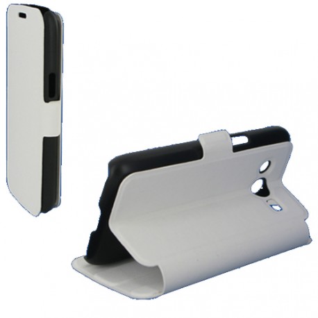 Etui Folio Stand Blanc pour Samsung Galaxy Core 4G