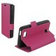 Etui portefeuille pour Sony Xperia E1 - Fuchsia 