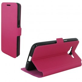 Etui Folio Stand fuchsia pour Samsung Galaxy Grand Prime