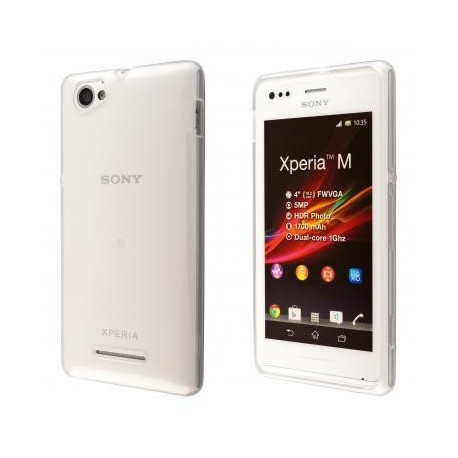 Coque rigide transparente pour Sony Xperia M